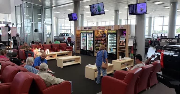Comfortable Customer Waiting Area
